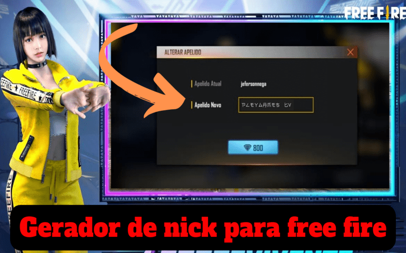 Gerador de nick para freefire: Personalize seu nome - Pleygames Tv